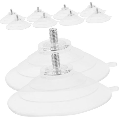 10pièces Ventouses Pvc Avec Filetage Ventouses Épaisses Transparentes Pour Fenêtres Verre Fixation Pour Meubles Et Surfaces Lisses