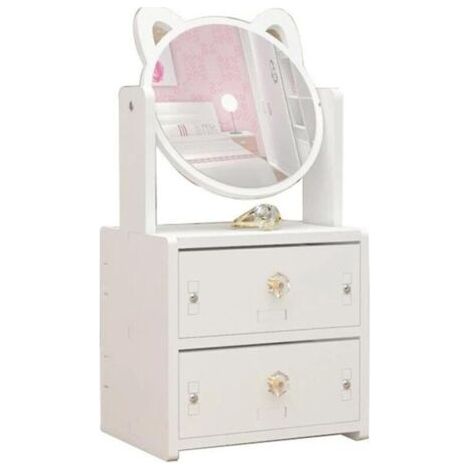 Bardusch-Miroir de maquillage de bureau portable avec boîte de rangement (1/5)