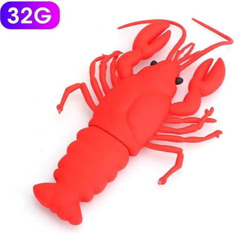 Clé USB 32G Mignon Crabe Design PVC Petit Stockage Amovible Mémoire Flash (1/5)