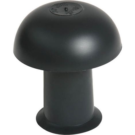 Nicoll – Chapeau de ventilation Ø50 ardoise – Sortie de toit sans moustiquaire – Ventilation des chutes (EU-EV) – PVC résistant aux UV