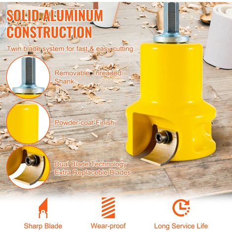 Embouts à Tenonner 38 mm Tenons à Épaules Coniques en Aluminium