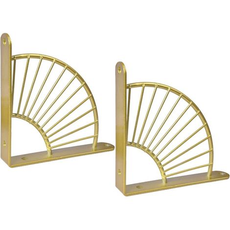 Wall-Mounted Shelf Brackets, Wall-Mounted Shelf Brackets, Triangle Wall-Mounted Shelf Brackets, Shelf Support Brackets (Gold)