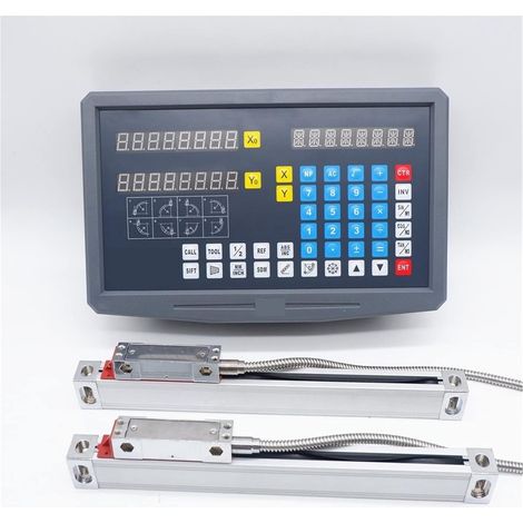 Échelle linéaire numérique SNS-2V 2 Axe Digital Readout 2 pièces 0-1000mm Encodeur à balance linéaire for machine à rouler de fraisage pour la machine de tour de fraisage de moulin ( Color : 0.005mm c (1/5)