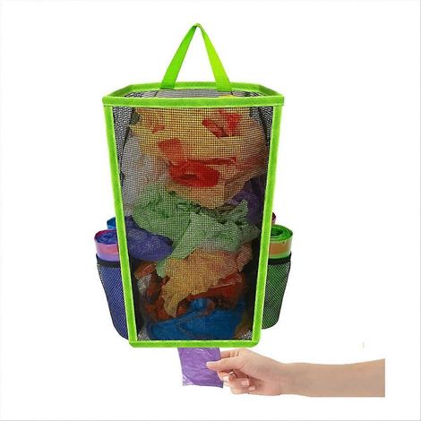 Hanging Breathable plastique Grid sac poubelle (1/5)