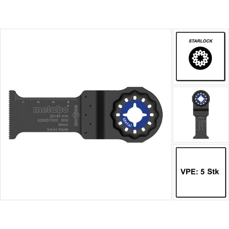 Lama per sega a immersione Starlock L.45mm B.32mm BiM dentata 1,3mm/20TPI 5 pezzi (1/5)