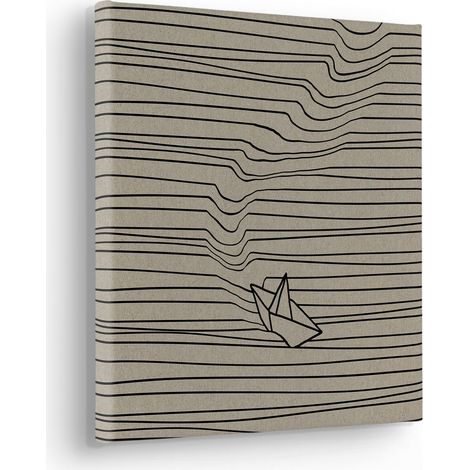 Komar Canvasbild Against the stream - 30 x 30 cm - Bild auf Keilrahmen - Minimalistisch Modern (1/2)