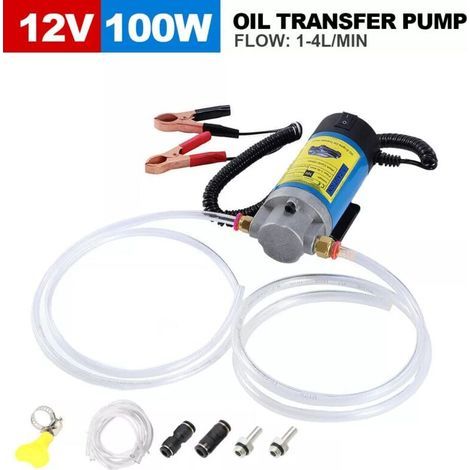 12V 100W Dieselölpumpe, elektrische Motoröl-Ablasspumpe, Transferpumpe, Ölabsaugpumpe – geräuscharm, ausgestattet mit 3 Schläuchen (1/5)
