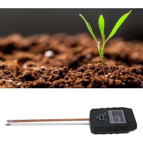 3-in-1 Bodenmessgerät mit großem Display: pH-Meter, Hygrometer und Luxmeter. (1/5)