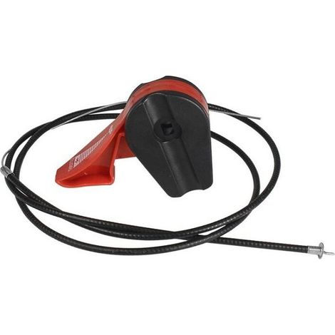 Cable Tondeuse Tondeuse Câble Universel d'Accélérateur Interrupteur Contrôle Jardin Machine Assemblage à Gazon de 39 Pouces Commande commutateur Machine Raccordement pour Guidon Moto (Red,1m) (1/4)