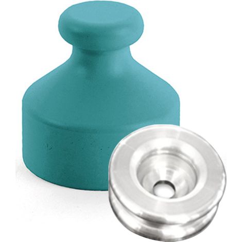 Kit de Fixation : Rondelle multi-matériaux Alu + Suspension classique Bleu canard - L'Attachante (1/5)