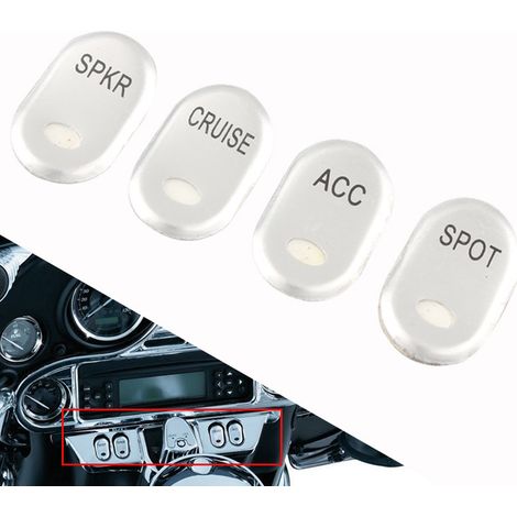Accessoires moto, cache-commutateurs de tableau de bord Road Glider, cache-boutons décoratif (1/5)