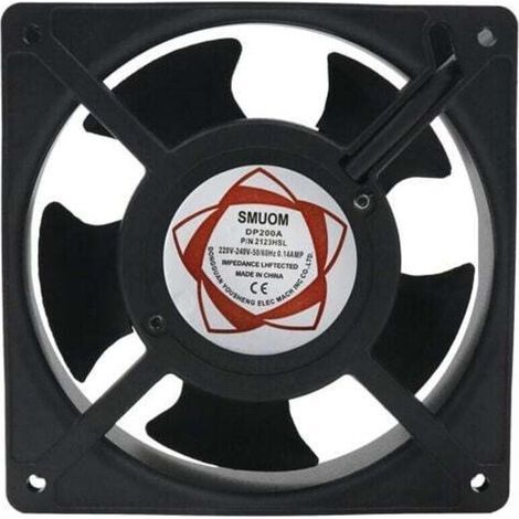 Axial chimney fan, high-temperature plug-in blades, silent, universal, 120 x 120 x 38 mm (1/5)