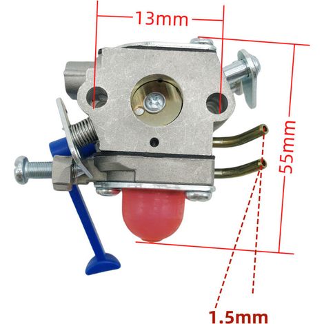 Carburateur adapté pour C1Q-W40A 545081848 125LDX 125L 128LD 909-114 débroussailleuse deux temps pièces du système d'alimentation corps de papillon avec une bonne économie de carburant.