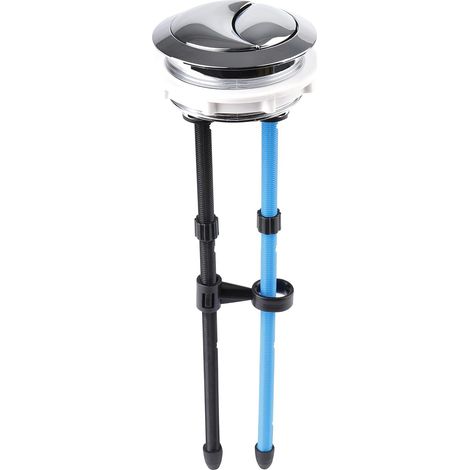 Bouton de chasse d'eau avec filetage de 58 mm de diamètre, réservoir de toilette réglable à double bouton. (1/5)