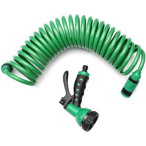 7.5m Flexible Spiral Garden Hose for Car Wash (1/5)