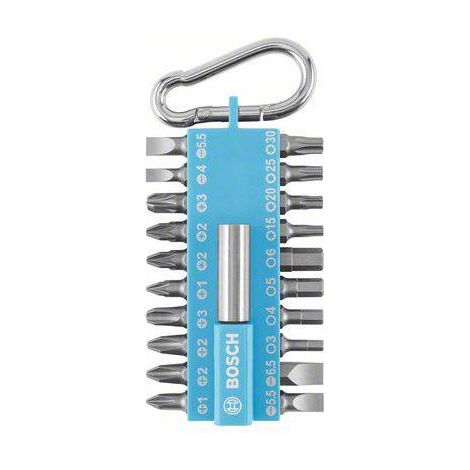 Bosch – Jeu d'embouts 2607002822 – 20 embouts de vissage – Porte-embout magnétique – Pour vis courantes Phillips et Pozidriv (1/10)