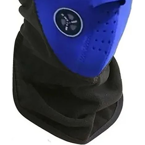 Masque facial respirant et confortable, bandeau et foulard de protection solaire pour le cou, adaptés au cyclisme et aux activités de plein air, bleu. (1/5)