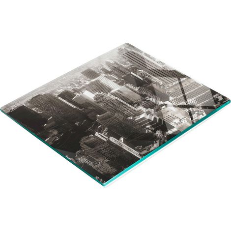 Tabla de cocina de vidrio templado con gr谩ficos decorativos Nueva York 60x52 cm (1/5)