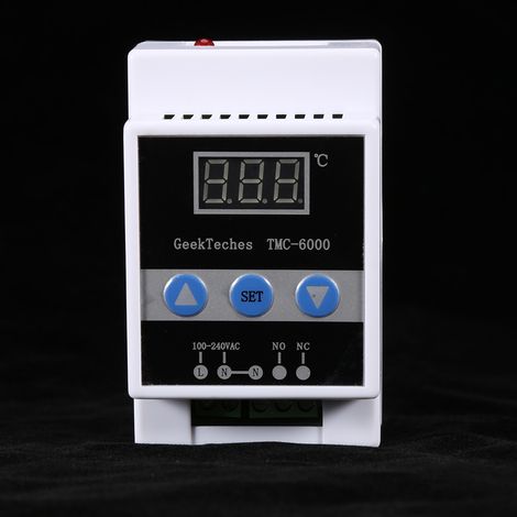 Thermostat numérique à LED avec capteur d'air TMC-6000, 100-240 V CA (1/5)