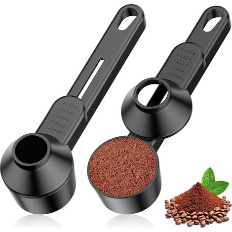 Set aus 2 Teelöffeln und Trichter für wiederverwendbare K-Cup-Kaffeekapseln – für gemahlenen Kaffee, Proteinpulver, Tee