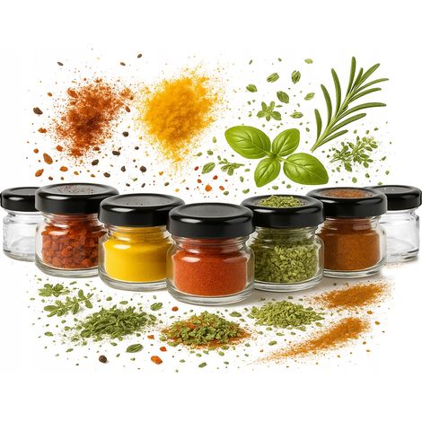 100 pots de 30 ml avec couvercle à vis pour miel, confiture, épices et herbes, cadeau de mariage (1/5)