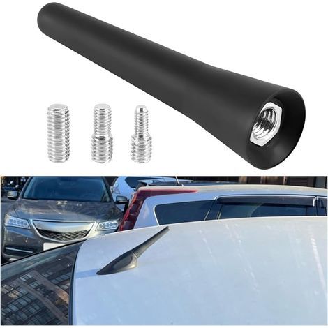 Kurze 6,5 cm Autoantenne, Mini-Universalantenne mit leistungsstarker FM/AM-Empfangsfunktion, Zubehör für alle Fahrzeuge (1/5)