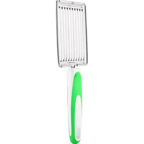 Coupe-Aliments Souple pour Cuisine en Acier Inoxydable - Trancheur Jambon, Fruits, Tomates (Vert) (1/5)