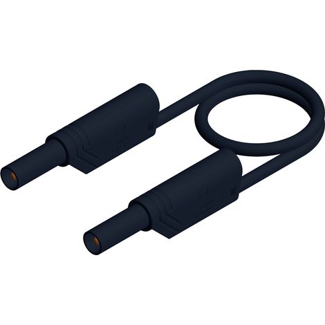 Hirschmann Test & Measurement MLS WS 25/2,5 sw Sicherheits-Messleitung Lamellenstecker 4 mm Lamellen