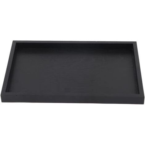 FENOPLASTICAUn plateau rectangulaire en bois massif, idéal pour contenir du thé, du café et des en-cas, mesurant 30 x 20 x 2 cm. (1/5)