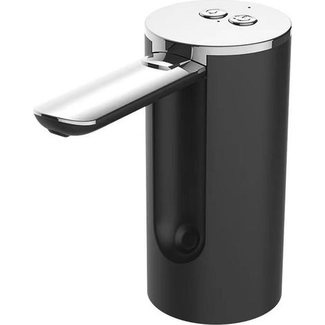 Pompa dell'acqua elettrica ricaricabile pieghevole bottiglia di acqua, distributori automatici, nero, argento, uso della casa (1/5)