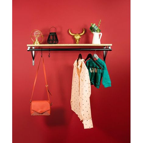 Barra fija para armario CIME, negra, redonda, 28 mm de diámetro CIME (1/4)