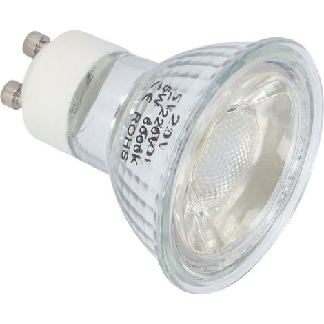 Ampoule LED COB GU10 5W, ampoule spot à luminosité réglable, 220V, lumière blanche pure 6000K, idéale pour chambre ou bureau. (1/5)