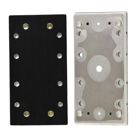 Plateau de ponceuse 93 x 178 mm de rechange pour ponceuses RS300 EQ-Plus/LRS 93 12 trous en aluminium PU carré argenté noir (1/5)