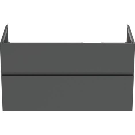 Ideal Standard Finesse - Mueble de lavabo, 100x51x55 cm, 2 cajones, antracita mate E3446Y2 (1/5)