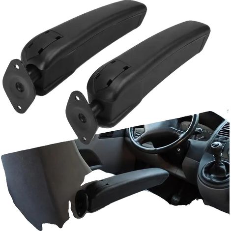 Bracciolo universale per sedile, in pelle regolabile, vestibilità universale, design ergonomico, compatibile con diversi veicoli, regolabile in altezza. (1/5)