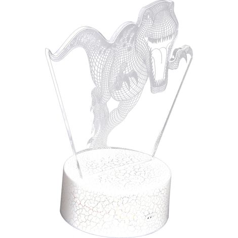 Dinosaurier-Nachtlicht, 3D, 16 Farben, 5 Helligkeitsstufen, 4 Blinkmodi – Geburtstagsgeschenk für Kinder (1/5)