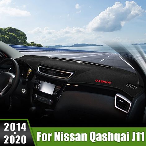 (Côté bleu pour conduite à gauche) Convient aux Nissan Qashqai J11 2014-2020. Housse de tableau de bord avec protection solaire, tapis anti-UV et accessoires antidérapants. (1/5)