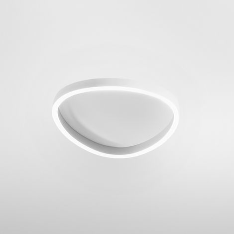 Ecaris P/P Lampada a soffitto 38W+8W LED 2300-2400lm CCT 3000K/4000K Dimmerabile in Alluminio Bianco Satinato - Gealuce (1/2)