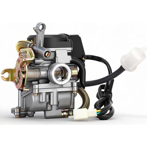 CVK PD18J Carburetor, 18mm Carburetor for 4-Stroke GY6 50CC Scooter 50CC 139QMB 139QMA Dirt Bike Motocross Motorrad Go Karts Quad ATV Filly 50 (1/5)