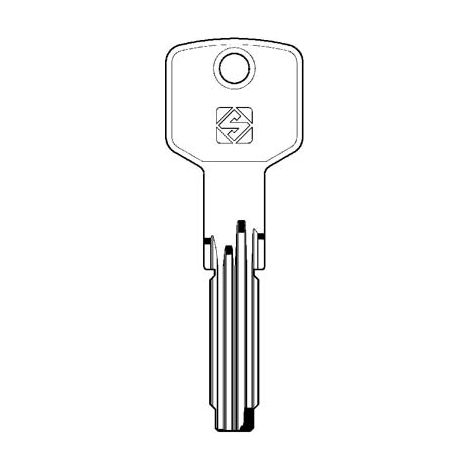 CHIAVE PUNZONATA CISA CS62 SILCA - OTTONE NICHELATO- 10 pezzi
