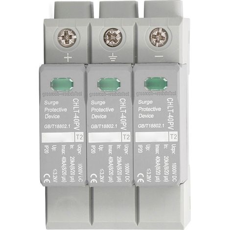 Dispositif de protection contre les surtensions photovoltaïques triphasées, haute précision et sécurité, 1000 V CC (1/5)