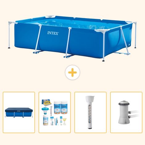 Intex Piscine Tubulaire Rectangulaire - 300x200x75 cm - 5-pièces S52 (1/5)