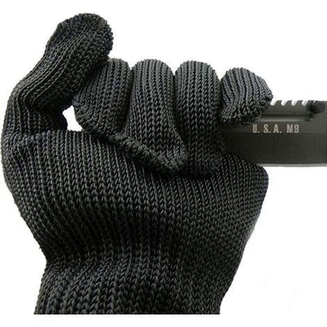 treillis en gants résistants aux coupures pour trancher la viande Traitement Tranchage 1 3 métallique acier inoxydable (1/5)