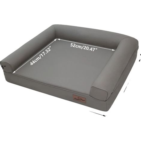 Lit Orthopédique pour Chien, Renfort en U, Facile à Nettoyer, M - 78 x 58 x 18cm (1/2)