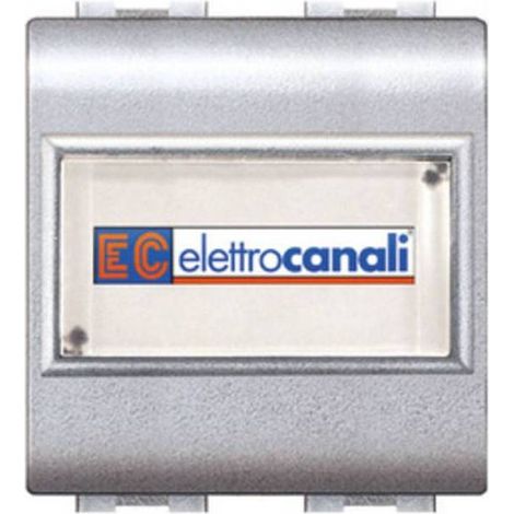 6 x LIFE 4025 TEC PULSANTE C/PORTANOME ARGENTO SAT