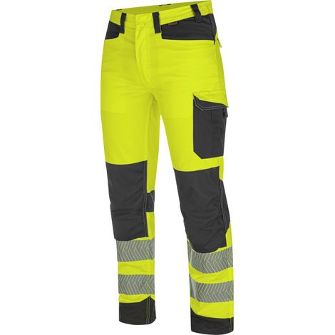 Pantalon de travail haute-visibilité fluo jaune/anthracite Würth MODYF 42 (1/5)