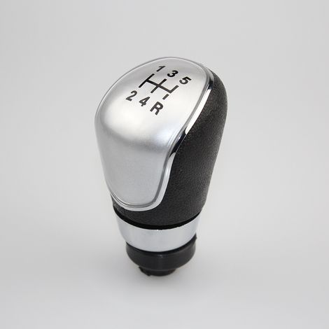 Pommeau de Levier de Vitesse à 5 Vitesses pour Ford Focus 2 MK2 FL MK3 MK4 MK7 Mondeo Kuga Galaxy Fiesta - Argent (1/5)