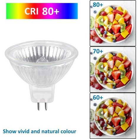 Ampoule Halogène - GU5.3 - 35 W - 12 V - 400 lm - 2700 K - Dimmable - MR16 - 50x44 mm - Lot de 6 (1/4)