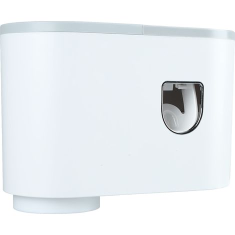 Lot mural pour brosses à dents, plateau de rangement adhésif, porte-brosse avec distributeur de dentifrice pour salle de bain (1/5)