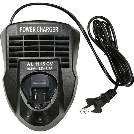 AL1115CV Chargeur de batterie lithium-ion 10,8 V/12 V 1,5 A pour perceuse/visseuse Bosch BC430/BC330, 2 607 336 996 BAT411 BAT41